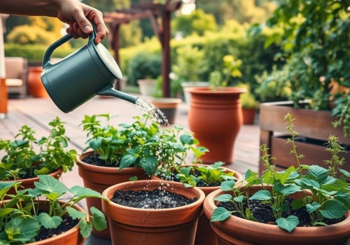 Effective Strategies for Watering Container Plants: A Guide to Garden Care